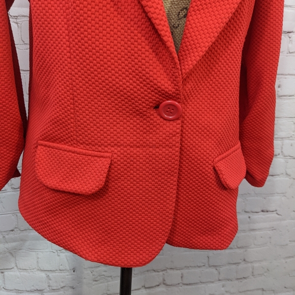 Alex & Olivia Red Blazer Large - Picture 2 of 5
